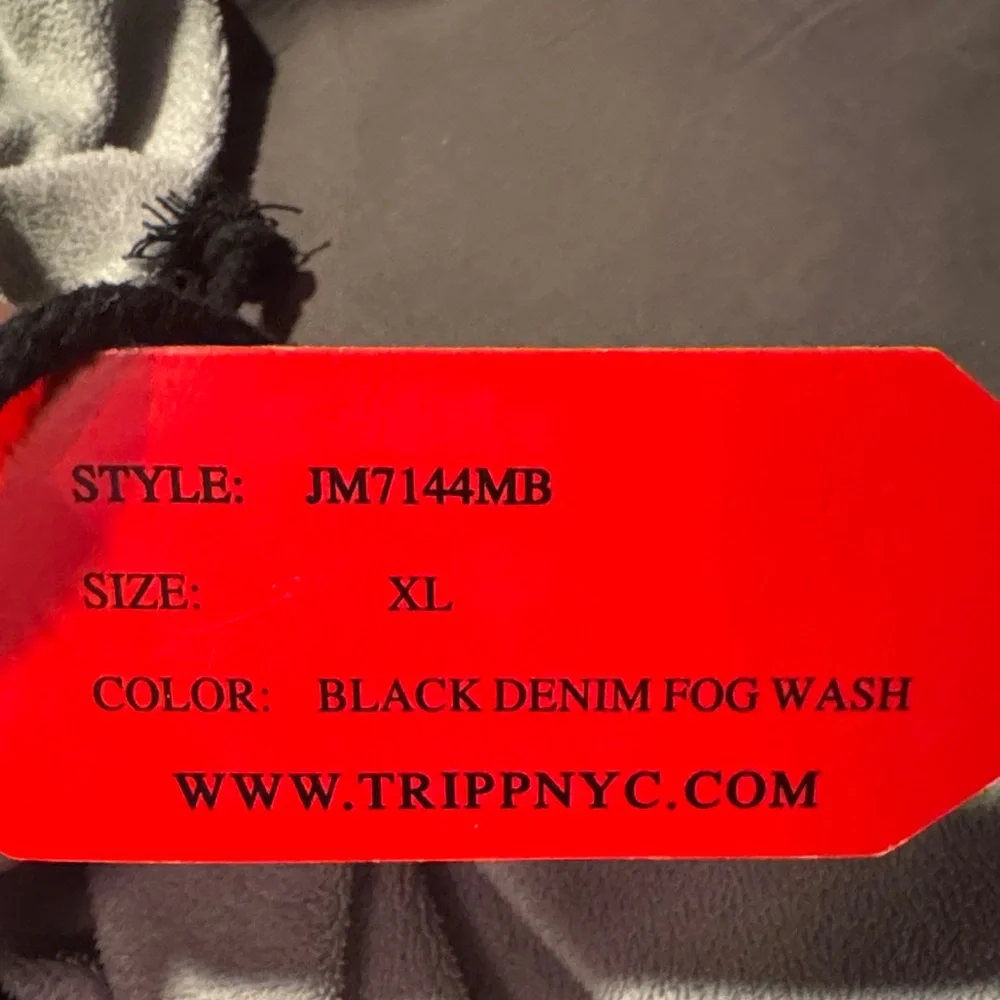 Tripp NYC Black Denim Fog Wash Pants - Picture 7 of 8